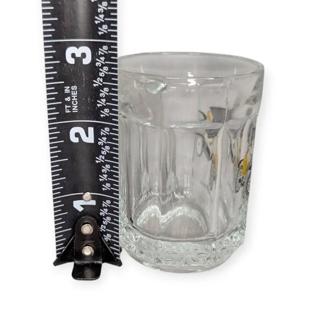 Vintage 1909 Humber 8 H.P. Classic Car Glass Shot Glass w/ D Handle 2.5